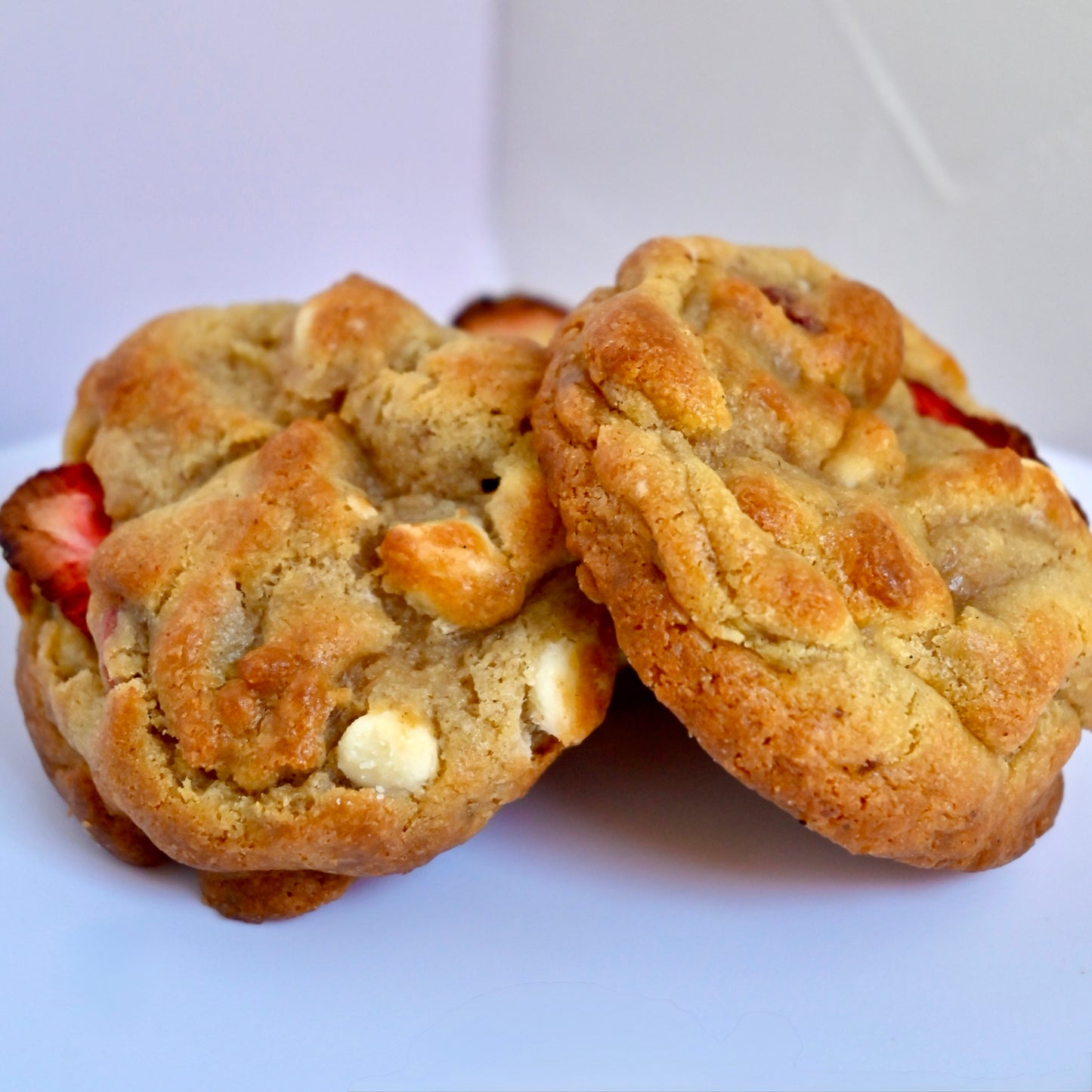Strawberry White Chocolate Cookies