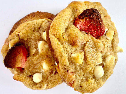 Strawberry White Chocolate Cookies