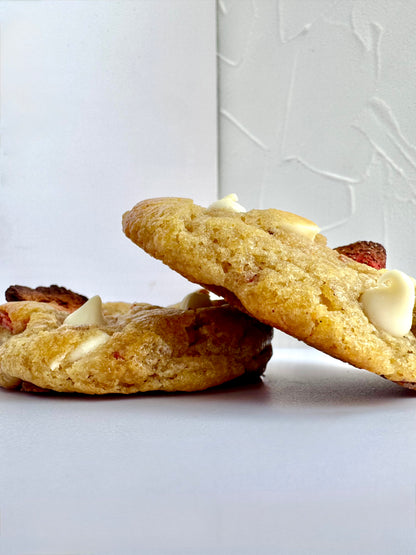 Strawberry White Chocolate Cookies